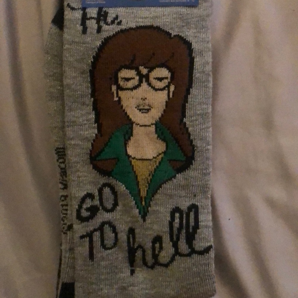 MTV 90s TV Show Daria Crew Socks by HYP. Size 6-12